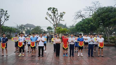 Sôi Nổi Giải Bóng Chuyền Nam Thanh Niên Xã Xuân Phổ Lần Thứ Nhất Năm 2024